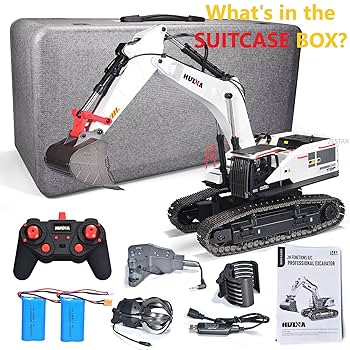 Amazon.com: HUINA 1594 Metal RC 1:14 Excavator 28 Channels